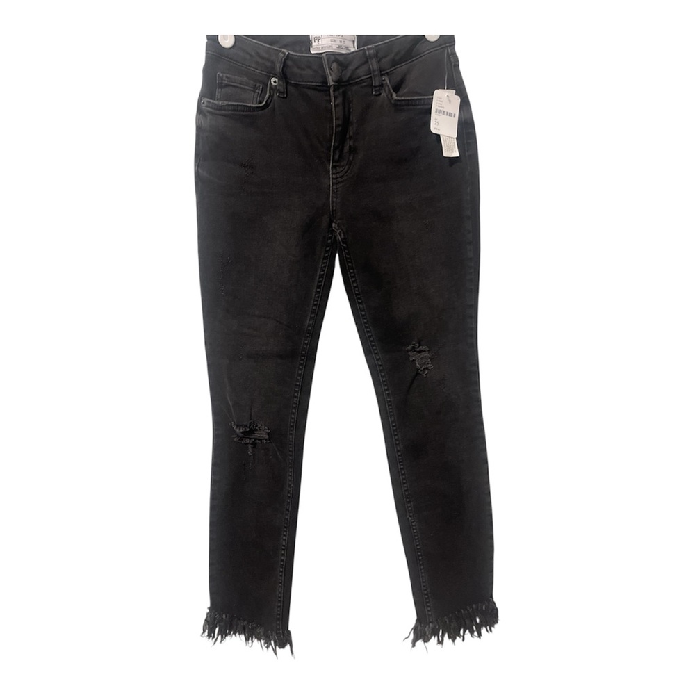 Free People-Black Ankle Skinny Jeans Women Size 25 NWT Stretch Denim Style 61502
